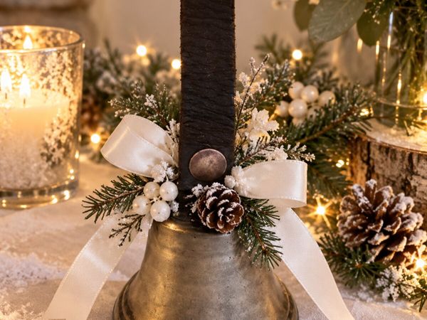 antique vintage school bell cottage pub Christmas - Main image