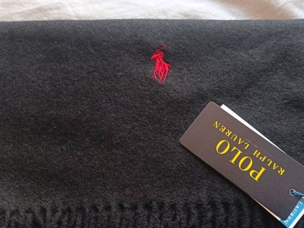 Polo Ralph Lauren 100% Cotton Scarf Black - Main image