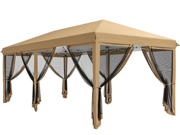 6 x 3m Pop Up Canopy Tent with Netting, Heavy Duty - Main image
