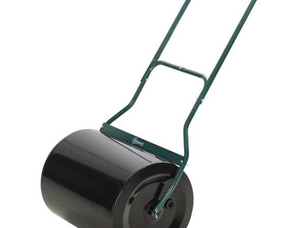 60L Fillable Cylinder Steel Garden Lawn Roller Bla - Main image