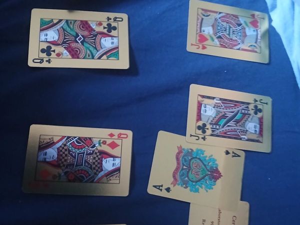 Gold Cards Deck of Aces and Kings. - Main image
