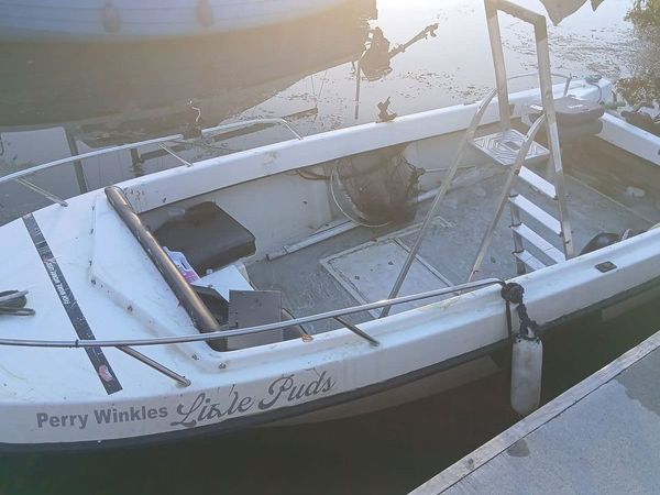 17 FOOT FIBRE GLASS WIDEBEAM BOAT - Main image