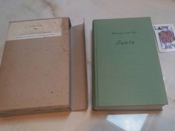 Hardback in German, poetry, Iwein by von Aue, D18 - Main image