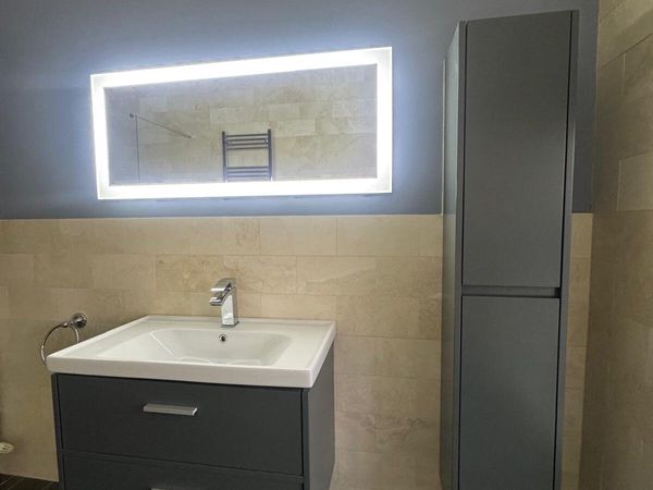 Large 1200 x 500mm LED Illuminated Bathroom Mirror - Main image