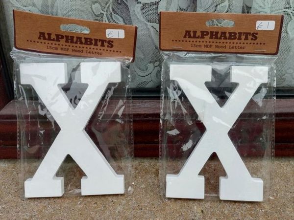 Two Timber Alphabits Letter X (new). - Main image