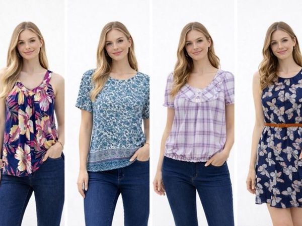 Dress, Jeans & 3 Tops Bundle (5 Pieces) - Main image