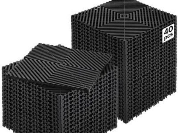 Interlocking Drainage Mat, 12” x 12” Modular - Main image