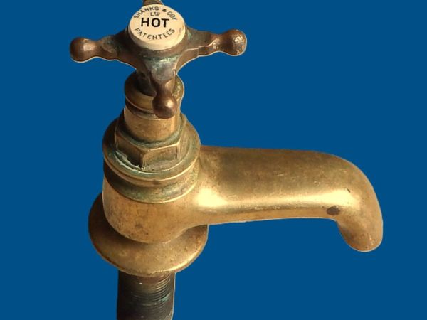 1 Vintage Shanks & Co Brass Bath Tap - Main image