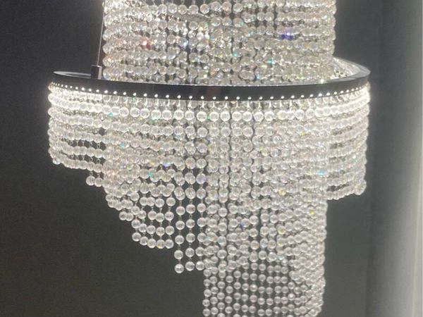 Crystal Spiral Drop Chandelier - Main image