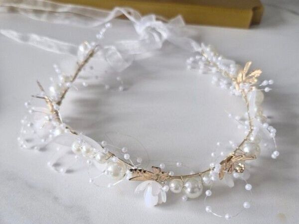 Pearl floral headpiece - Main image