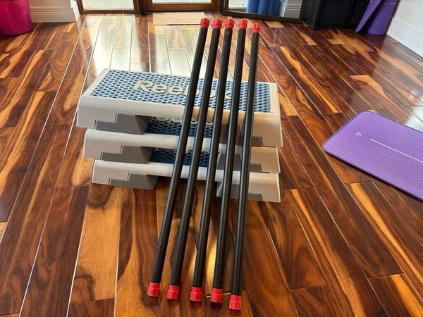 Reebok Steps & 8kg Barbells - Main image