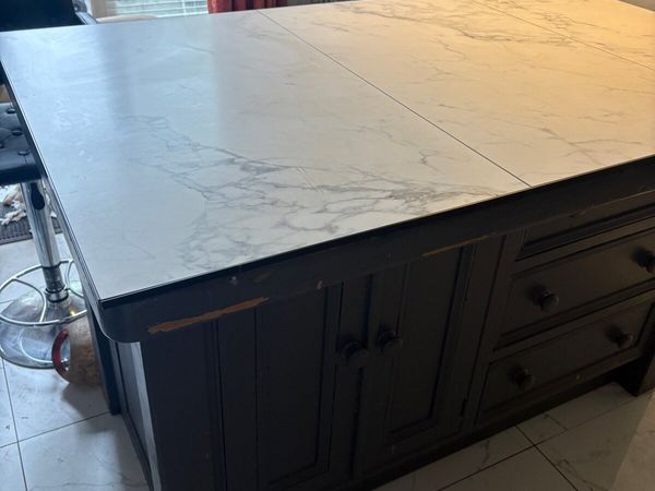 Marble Top Wooden Island - Main image