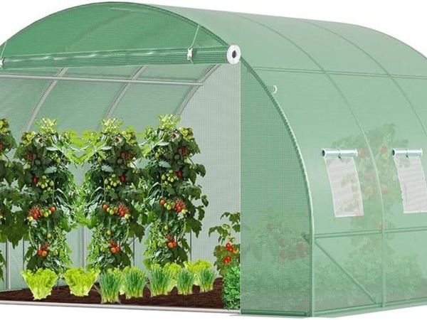 3 × 3m Walk-In Polytunnel Greenhouse – 9m² - Main image