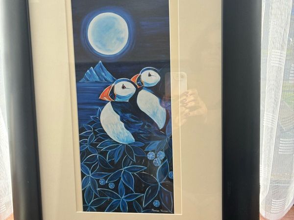 Puffins by moonlight - Main image