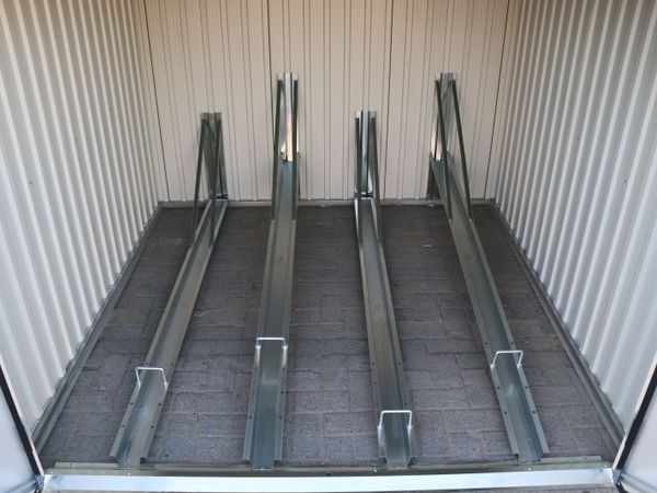 4🚲 6x6 Steel Bike Storage Shed – Holds 4 Bikes | - Main image