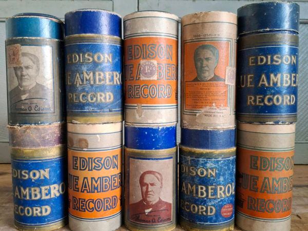 Edison Blue Amberol Record Cylinders - Main image