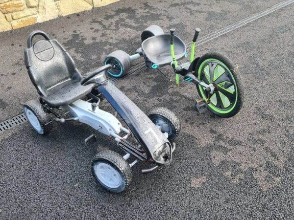 GO KART AND HUFFY GREEN MACHINE - Main image