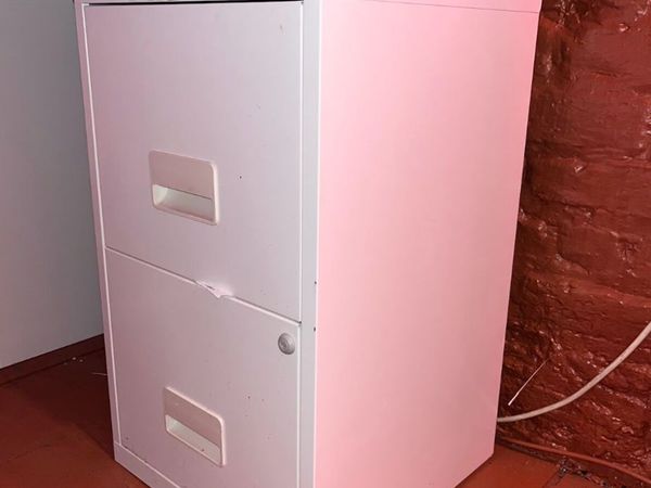 Cream Two Draw Filing Cabinets - Main image
