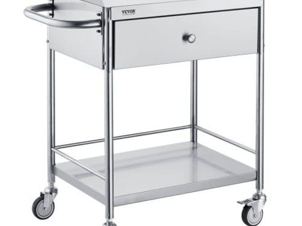 Medical Cart, 2 Layers Stainless Steel Cart 99.8 k - Main image