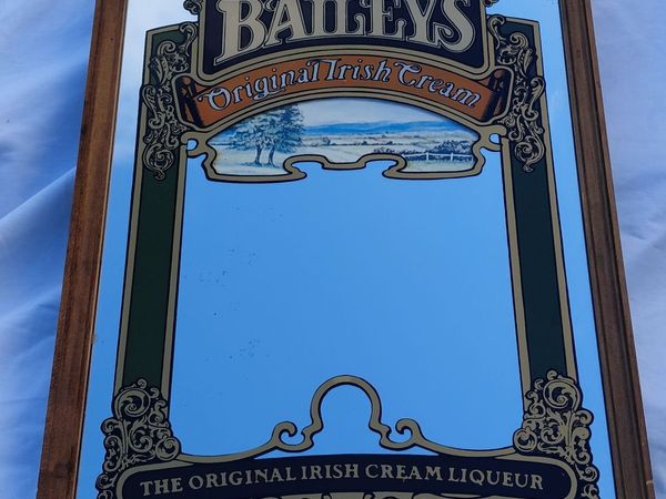Vintage Original Baileys Liqueur Pub Mirror - Main image