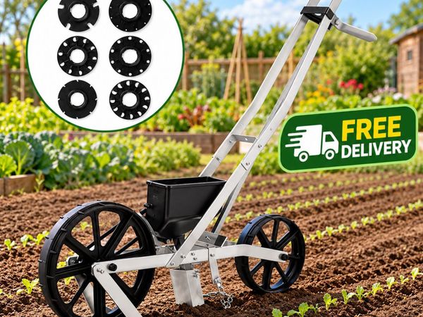 Precision Garden Push Seeder – Metal Manual Row Cr - Main image