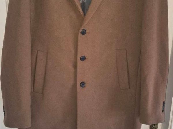 Mens xxl overcoat brown jacket and jones - Main image