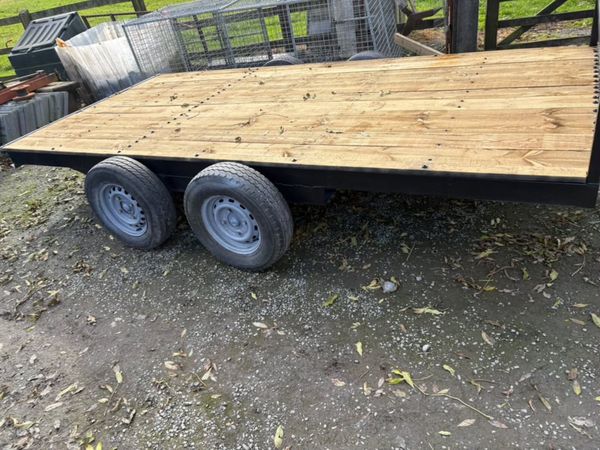 Flatbed trailer 12ft long - Main image