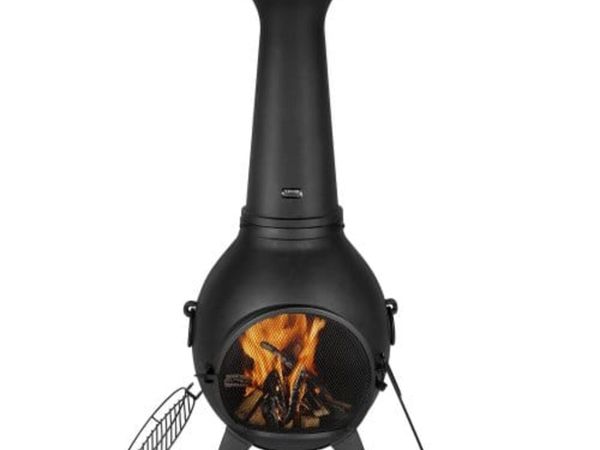 Chiminea, 18 Inch Outdoor Wood Burning Firepit, Sp - Main image