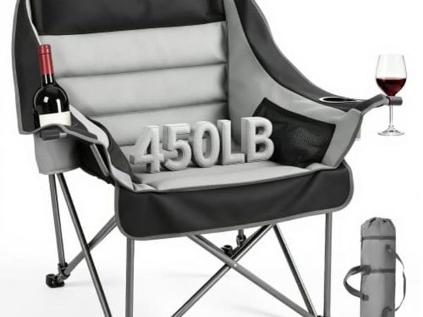 Oversized Camping Chairs, 450 lbs Heavy Duty Suppo - Main image