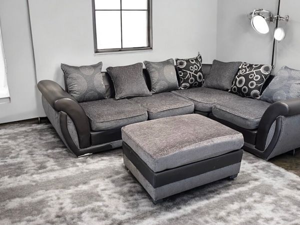 Dfs corner sofa with footstool - Main image