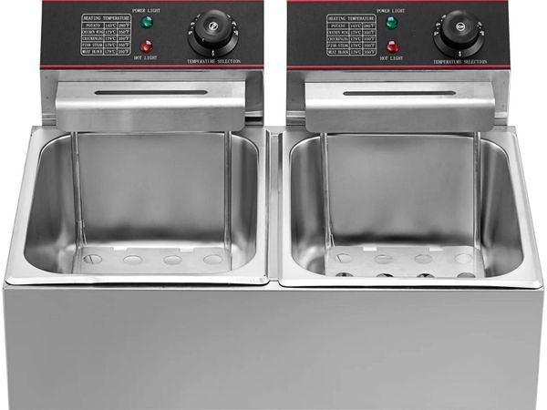 12L Deep Fryer with Dual Temperature Control - Main image