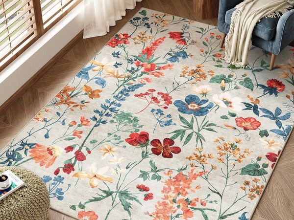 Rugs Living Room Area Rug Floral - Main image