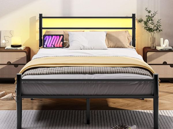 Bed Frame Guest Youth with Slatted for Bedroom - Main image