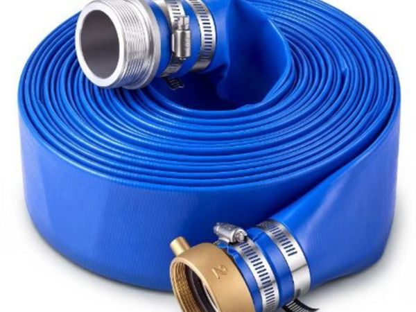 Discharge Hose 2" x 15.2 m PVC Lay Flat - Main image