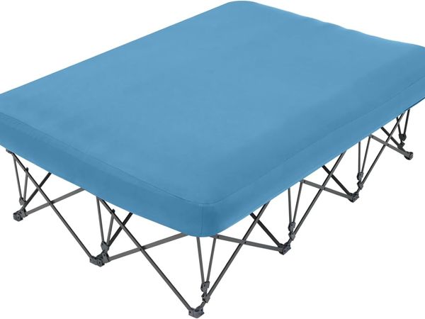 1-2 Person Camping Cot Folding Bed with Inflatable - Main image