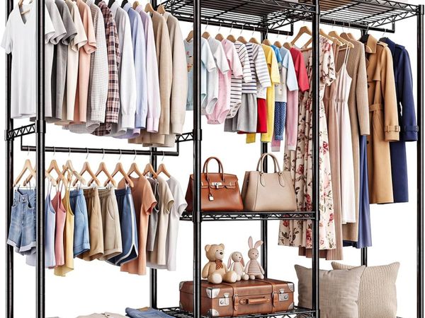 Freestanding Metal Open Wardrobe - Main image