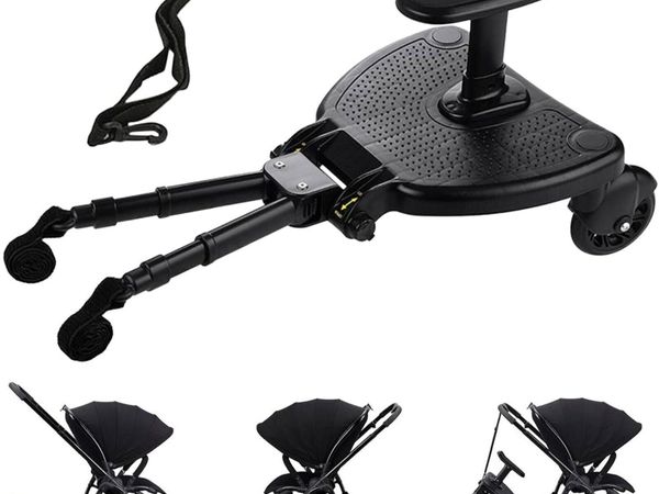 Universal 2-in-1 Stroller Ride Board with Seat - Main image