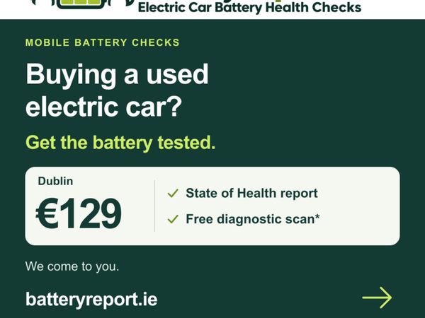 Mobile EV Battery Health Check - Dublin - Main image