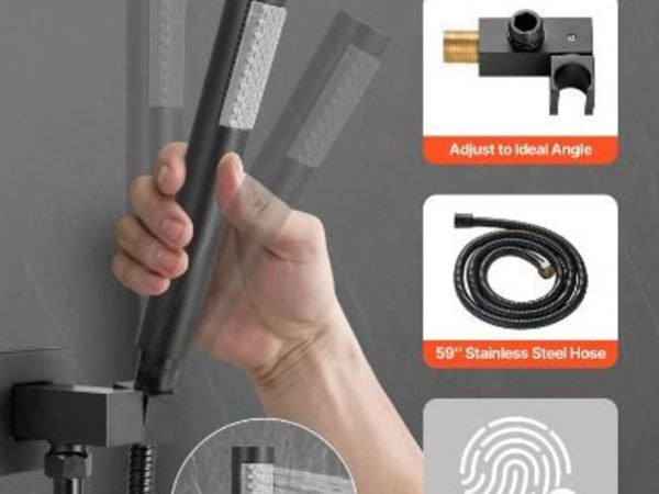 Shower Faucet Set, Rainfall Bathroom Shower - Main image