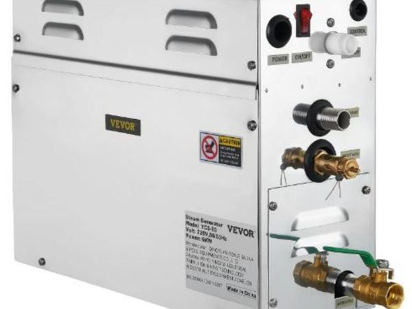 6KW Sauna Bath Steamer with LED Digital - Main image
