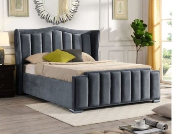 Clare Grey Gaslift Bed 5ft - Main image