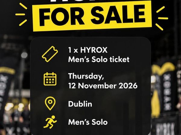 Hyrox Dublin Men’s ticket - Thursday - Main image