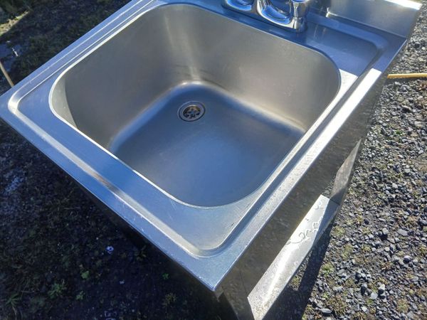 Stainless steel cabbinet sink unit complete - Main image