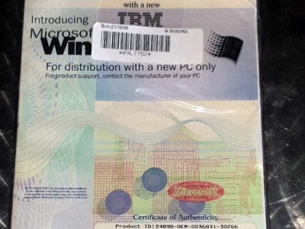 New Sealed IBM Windows NT Workstation 4.0 OEM S/W - Main image