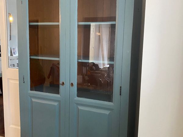 Solid Teak Glass Cabinet - Main image