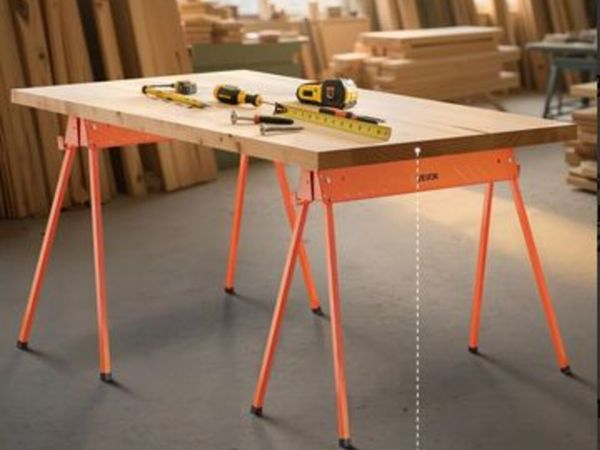 Saw Horses 2 Pack Folding Work Horses 660lbs Load - Main image
