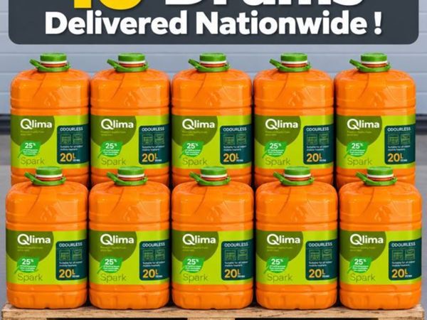 🔥10 20L DRUMS  QLIMA SPARK PARAFFIN DELIVERED - Main image