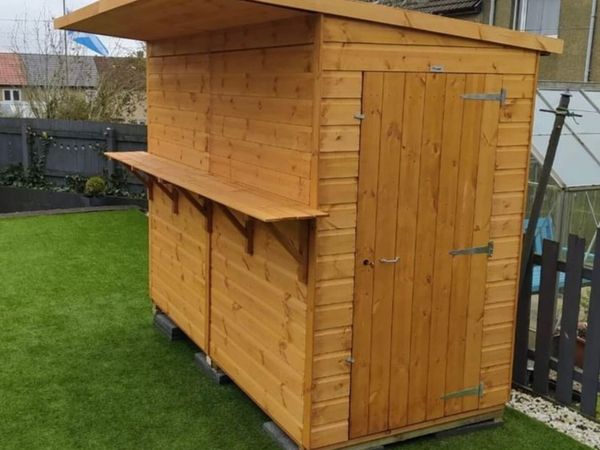 🍻 10x4 Timber Garden Pub Bar Club Tuck Shop Shed - Main image