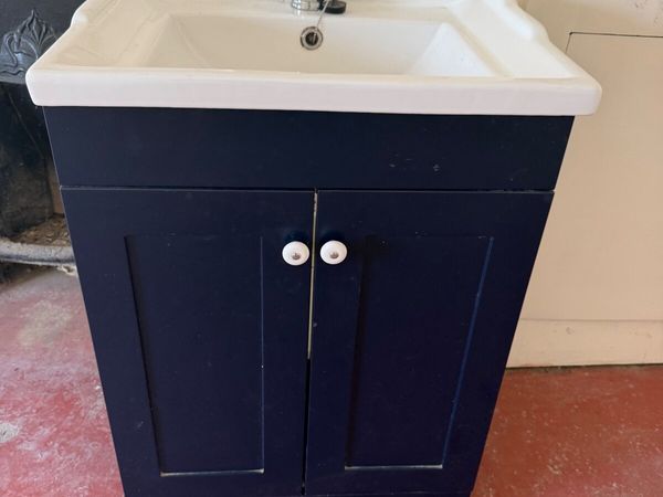 Vanity unit navy and white - Main image