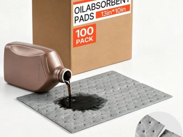Oil & Water Absorbent Pads, 33x25 cm 100-Pack, - Main image